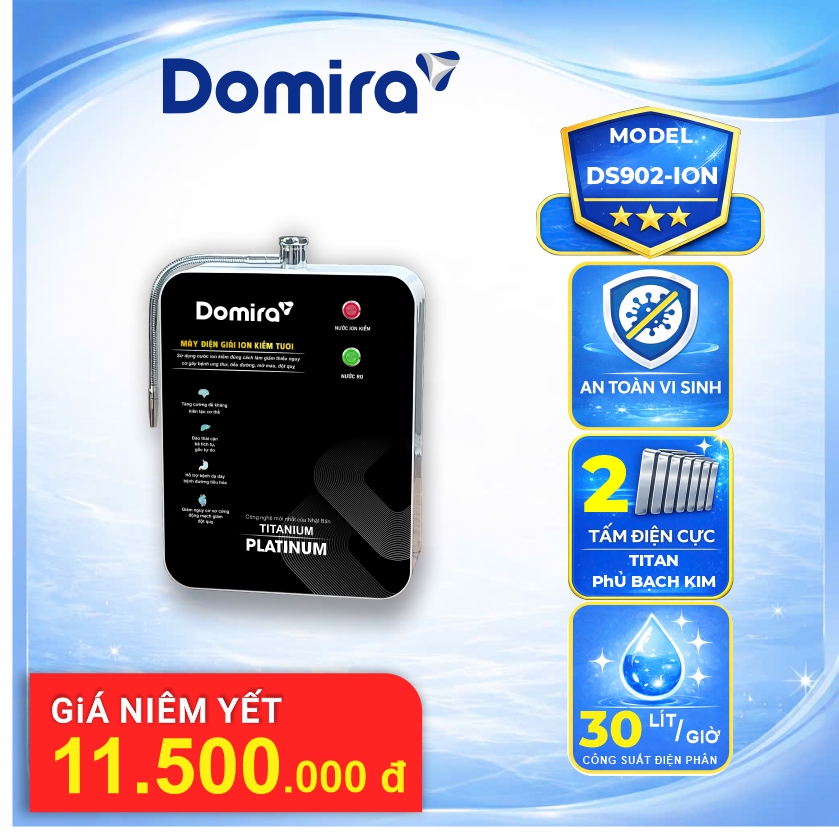 MÁY ION KIỀM DS902 ION ( 2 TÂM CỰC )