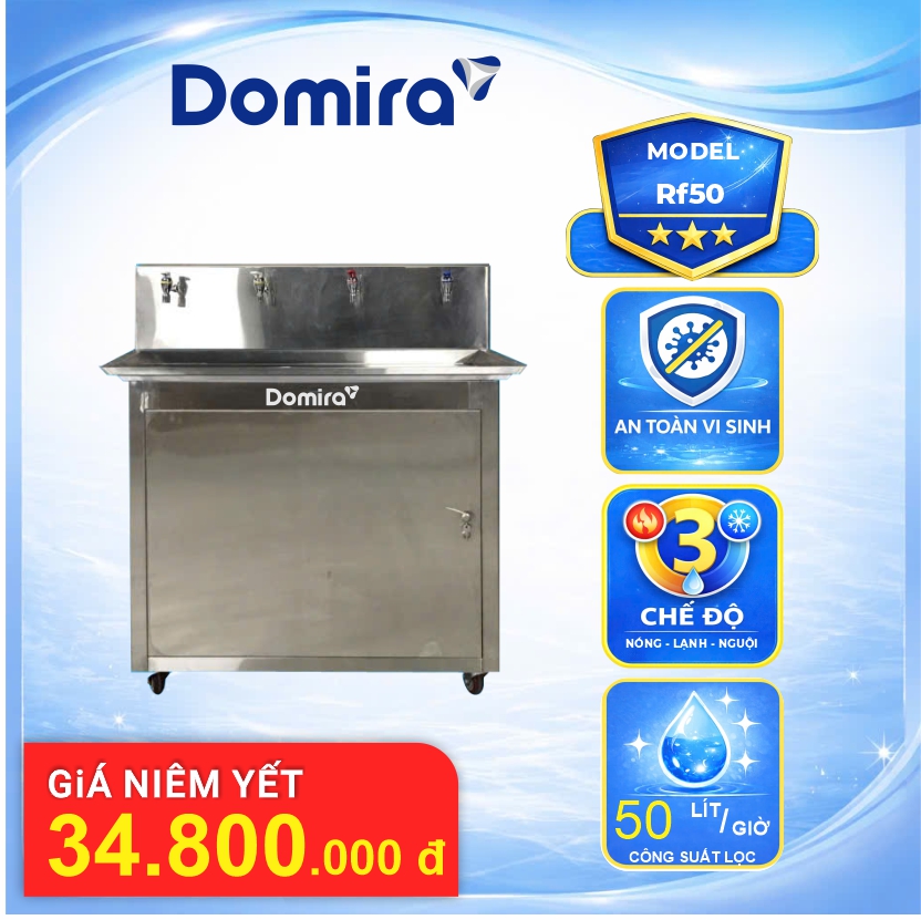 MÁY NÓNG LẠNH NGUỘI INOX RF50