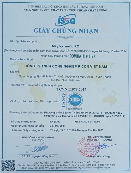 GIẤY CHỨNG NHẬN 1