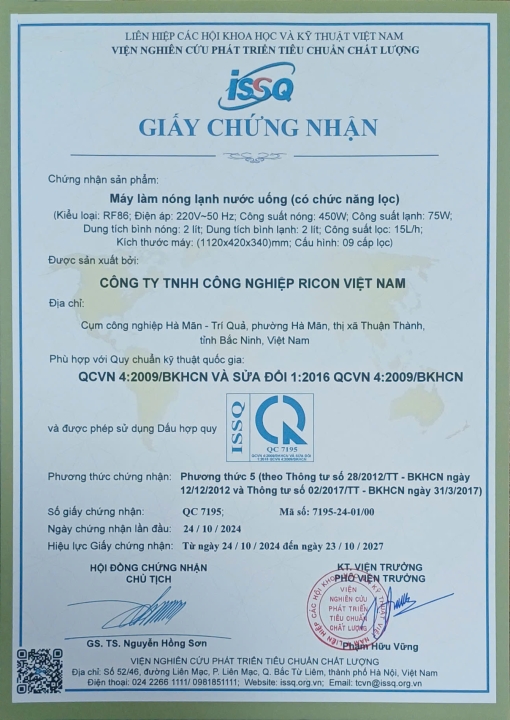 GIẤY CHỨNG NHẬN 3